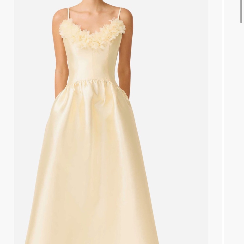 Elliatt Ruffle Sateen Fit & Flare Gown